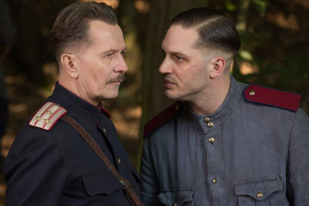 CHILD 44 - 2015 FILM STILL - (L-R) Gary Oldman as 'General Mikhail' and Tom Hardy as 'Leo Demidov'- Photo Credit: Larry Horricks © 2013 Summit Entertainment, LLC. All Rights Reserved.
